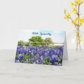 Bluebonnet Country Art Blume Sympathie Karte (Gelbe Blume)
