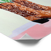 Bluebonnet Cowboy Boots Painting Art Print Poster (Ecke)