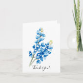 Bluebonnet Dankeskarte (Vorderseite)