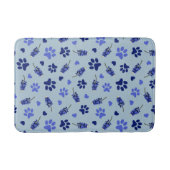 Bluebonnet Dog Bowl Mat - Texas Fütternd Mat Badematte (Vorderseite)