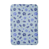 Bluebonnet Dog Bowl Mat - Texas Fütternd Mat Badematte (Vorderseite Vertikal)