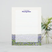 Bluebonnet-Fach-Papier (Stehend Vorderseite)