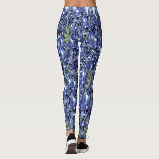 Bluebonnet-Feld-Leggings Leggings (Rückseite)