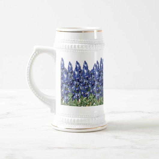 Bluebonnet-Feld Stein Bierglas (Links)