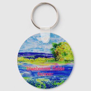Bluebonnet-Felder für immer Schlüsselanhänger