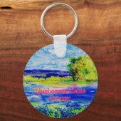 Bluebonnet-Felder für immer Schlüsselanhänger (Vorderseite)