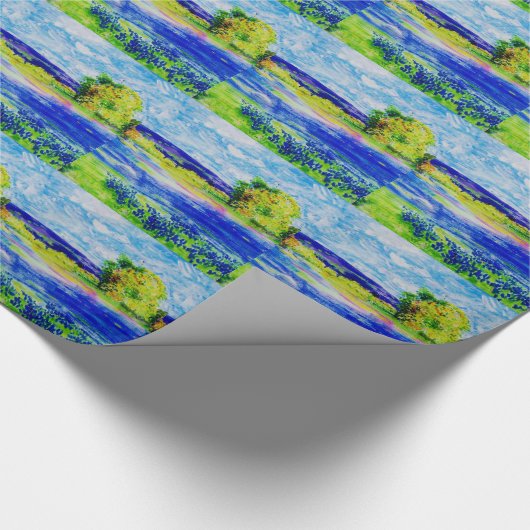 Bluebonnet-Felder Geschenkpapier (Ecke)