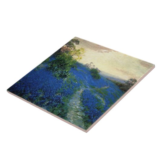 Bluebonnet Field, Julian Onderdonk Malerei, Fliese (Seite)