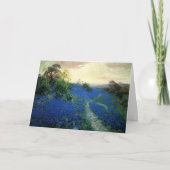 Bluebonnet Field, Julian Onderdonk Malerei Karte (Vorderseite)