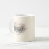 Bluebonnet Field Sketch Wasserfarbe Kaffeetasse (Vorderseite Links)
