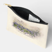 Bluebonnet Field Sketch Wasserfarbe Zubehörtasche (Offen)