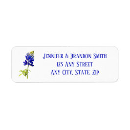 Bluebonnet Floral on White, Wedding
