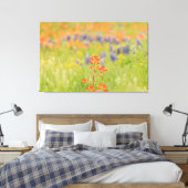 Bluebonnet-Foto aus Texas Hill Country Leinwanddruck (Insitu (Schlafzimmer))