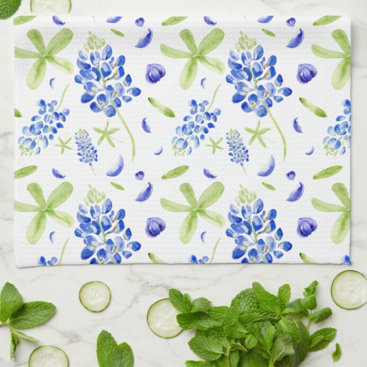 Bluebonnet Geschirrtuch (Gefaltet)