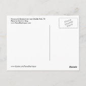 Bluebonnet House, Marmorfälle, TX Postkarte (Rückseite)