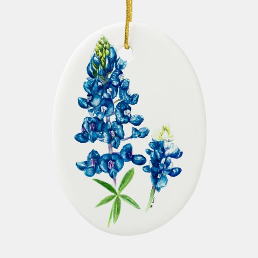 Bluebonnet Keramik Ornament (Vorne)