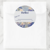 Bluebonnet, Land Boho, Selbsteinführung Runder Aufkleber (Tasche)