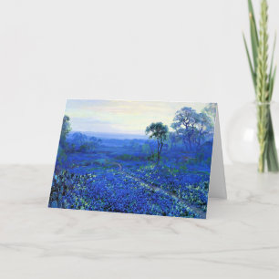 Bluebonnet Landschaft mit Cacti & Mountain Laurel Karte
