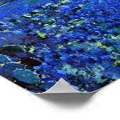 Bluebonnet Landschaft mit Cacti & Mountain Laurel Poster (Ecke)