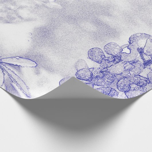 Bluebonnet mit weichen Farben Geschenkpapier (Ecke)