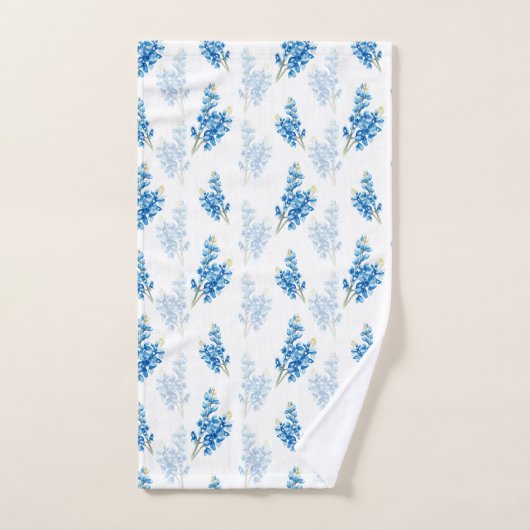 Bluebonnet-Muster Badhandtuch Set (Handtuch)
