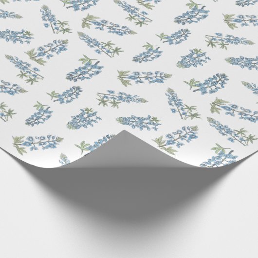 Bluebonnet Muster Geschenkpapier (Ecke)
