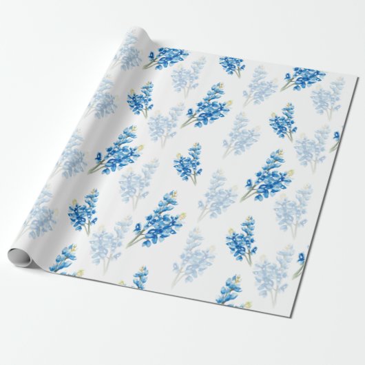Bluebonnet Muster Geschenkpapier (Ungerollt)