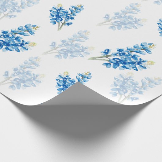 Bluebonnet Muster Geschenkpapier (Ecke)