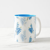 Bluebonnet Muster Zweifarbige Tasse (VorderseiteRechts)