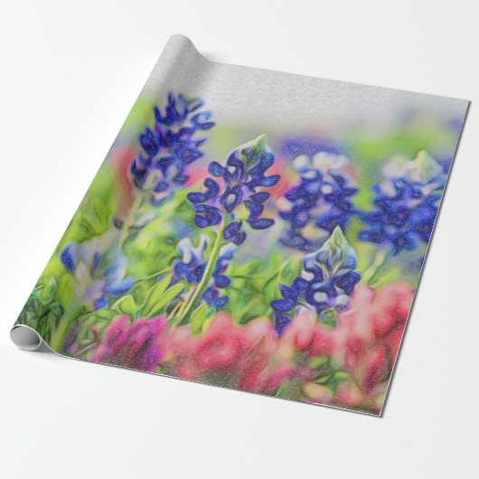 Bluebonnet-Packpapier Geschenkpapier (Ungerollt)