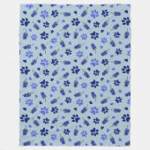 Bluebonnet Pet Lover Blanket - Texas Floral Throw Fleecedecke (Vorderseite)