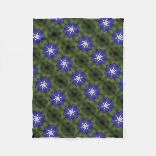 Bluebonnet Symmetrie Fleecedecke (Vorderseite)