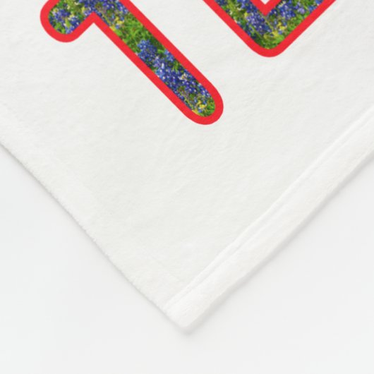 Bluebonnet Texan Fleecedecke (Ecke)