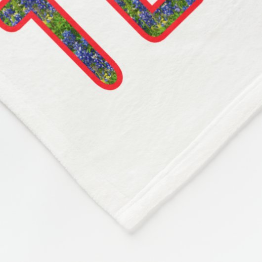 Bluebonnet Texan Fleecedecke (Ecke)