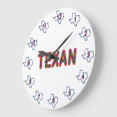 Bluebonnet Texan Große Wanduhr (Winkel)