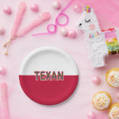 Bluebonnet Texan Pappteller (Party)