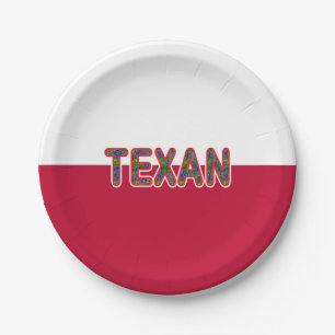 Bluebonnet Texan Pappteller
