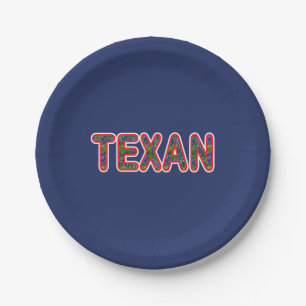 Bluebonnet Texan Pappteller