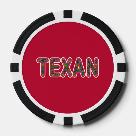 Bluebonnet Texan Pokerchips (Vorderseite)