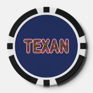Bluebonnet Texan Pokerchips