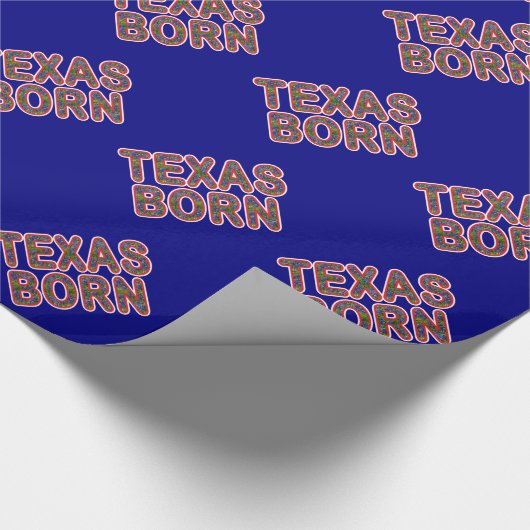 Bluebonnet Texas Geboren Geschenkpapier (Ecke)