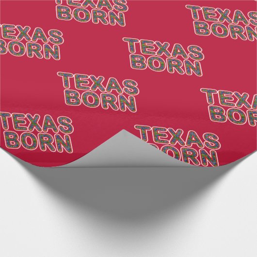Bluebonnet Texas Geboren Geschenkpapier (Ecke)