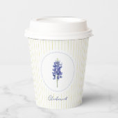 Bluebonnet, Texas Wild Blume Pappbecher (Vorderseite)