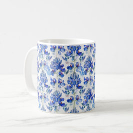 Bluebonnet Texas Wild Blume Pattern Kaffeetasse