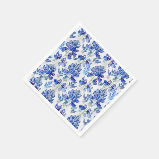Bluebonnet Texas Wild Blume Pattern Serviette (Ecke)