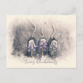 Bluebonnet Trio Wasserfarbe Postkarte (Vorderseite)