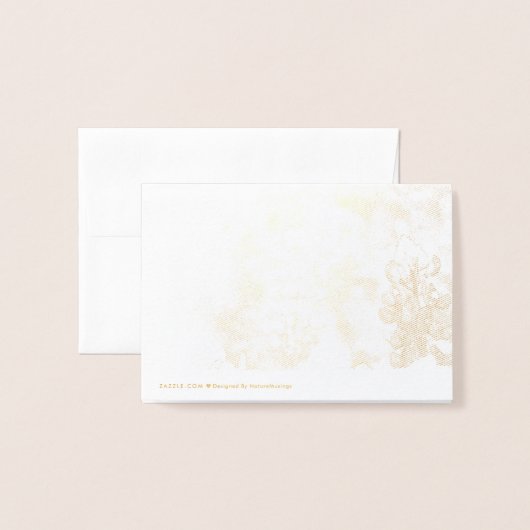 Bluebonnet Vielen Dank Hinweis Folienkarte (Rückseite mit Umschlag)