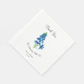 Bluebonnet Wedding Serviette (Ecke)