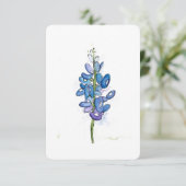 Bluebonnet Wild Blume, egal welcher Fall Dankeskarte (Stehend Vorderseite)