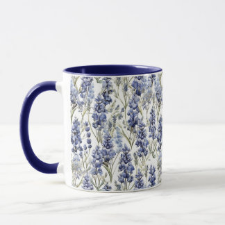 Bluebonnet Wildblume Muster, Texas Staat Blume Tasse